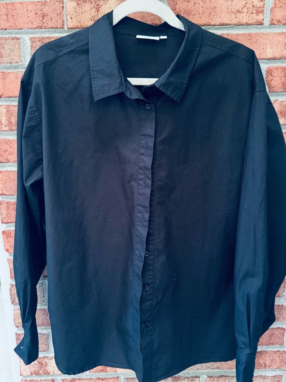 Julia Amory Carolyn Shirt – Black Cotton Poplin